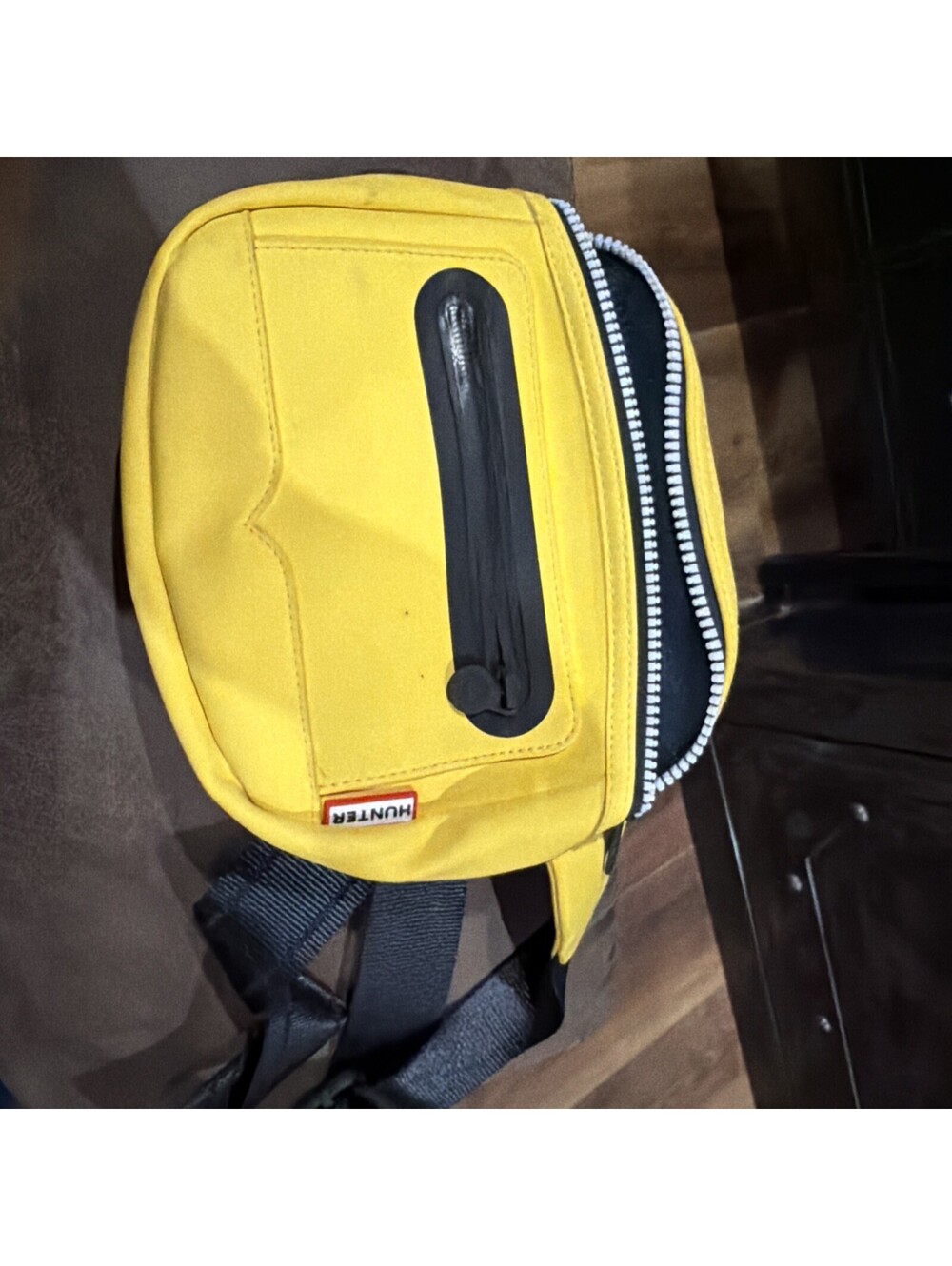 Hunter Yellow Crossbody Bag with Adjustable Strap